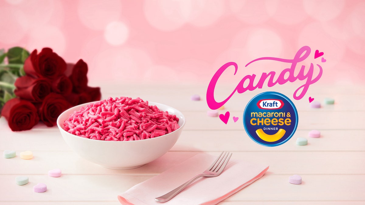 Kraft Mac &amp; Cheese is launching a limited-edition macaroni and cheese dish that will include a "candy flavor packet" that turns its noodles pink and adds a sweet flavor. (The Kraft Heinz Foods Company)