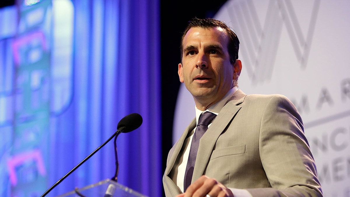 SAN JOSE, CA - APRIL 21: San Jose Mayor Sam Liccardo addresses the audience during the Watermark Conference For Women 2016 at San Jose Convention Center on April 21, 2016 in San Jose, California. (Photo by Marla Aufmuth/Getty Images for Watermark Conference for Women 2016)