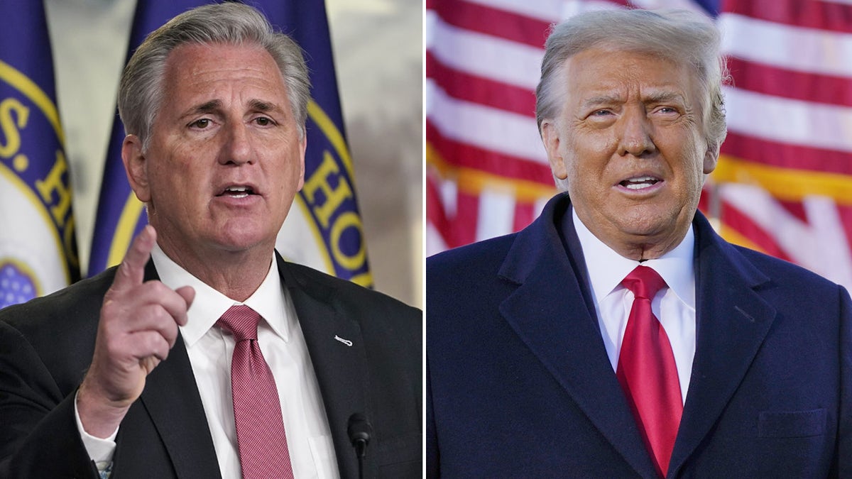 Kevin McCarthy and Donald Trump.