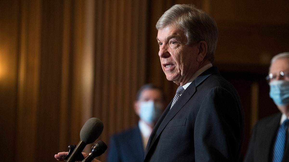 Sen. Roy Blunt, R-Mo., speaks during a news conference Dec. 15, 2020 in Washington. (Getty Images)