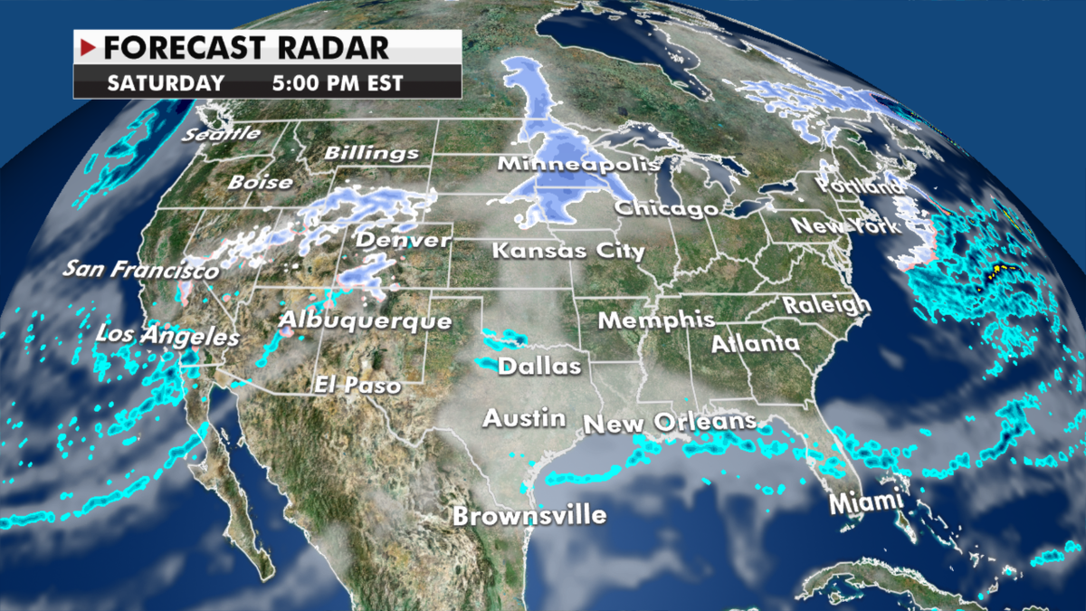 Looking ahead to the weekend weather. (Fox News)