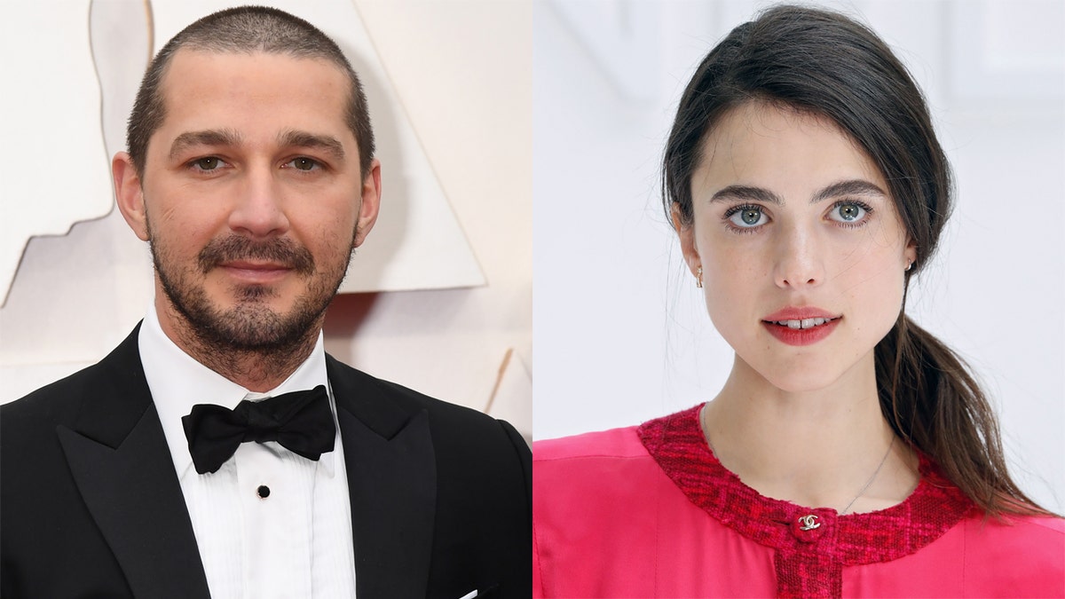 Shia LaBeouf (left) and Margaret Qualley (right) have split up amid the 'Transformer' star's ongoing alleged abuse scandal.