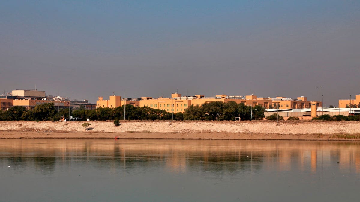 The U.S. Embassy is seen from across the Tigris River in Baghdad, Iraq, Jan. 3, 2020. (Associated Press)