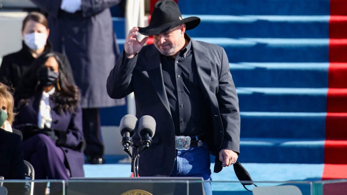 Garth Brooks performs at the inauguration of U.S. President Joe Biden on the West Front of the U.S. Capitol on January 20, 2021 in Washington, DC. During today's inauguration ceremony Joe Biden becomes the 46th president of the United States.