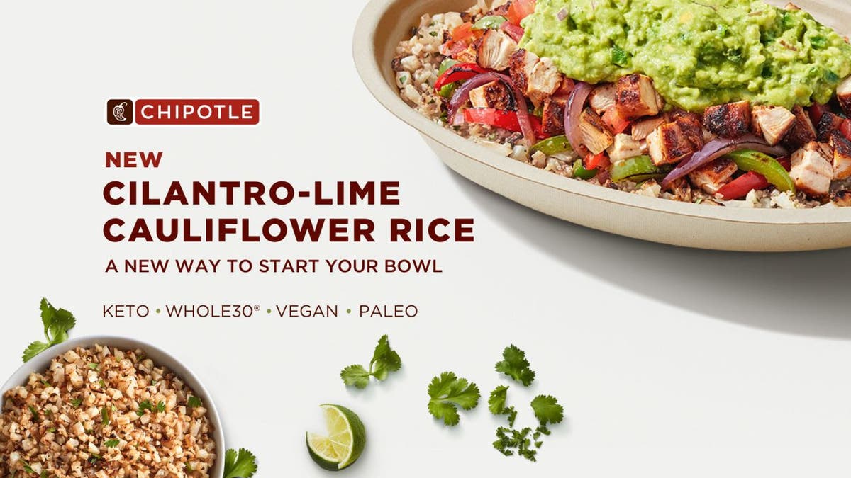 Starting Jan. 4, Chipotle Mexican Grill is offering cilantro-lime cauliflower rice in the U.S. and Canada for a limited time. (Chipotle Mexican Grill)