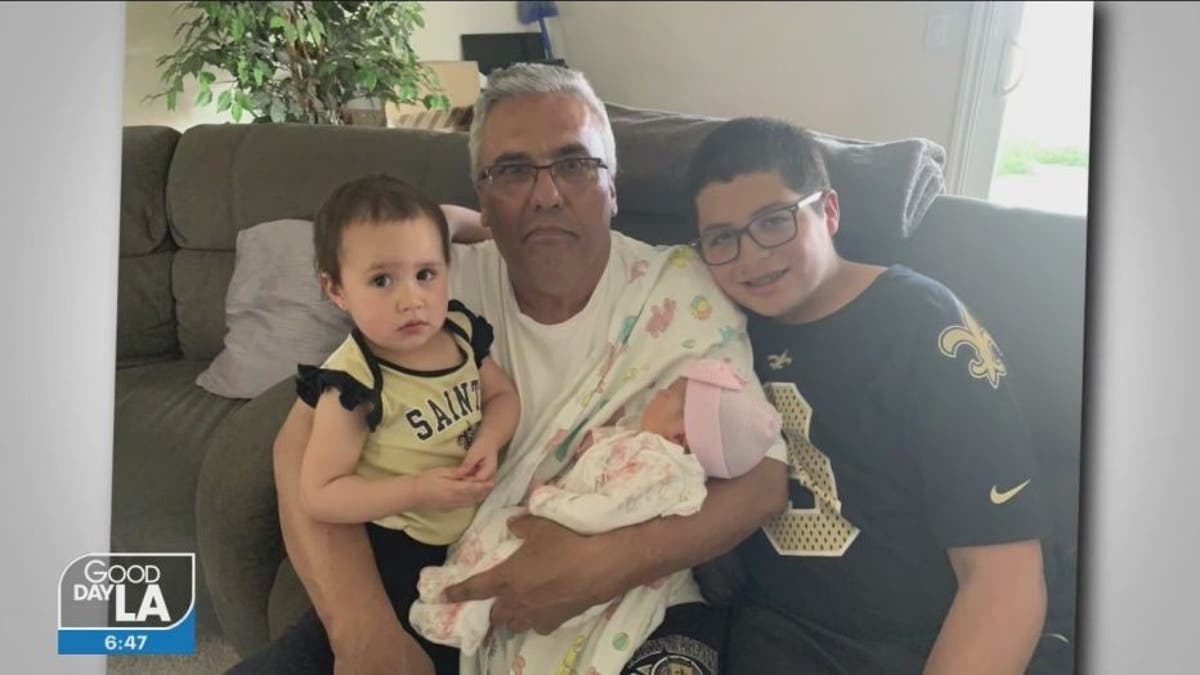 Jose Avellaneda with some of his family.