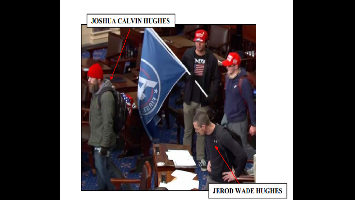 Both men later seen on the U.S. Senate floor, according to prosecutors. (U.S. District Court for the District of Columbia)