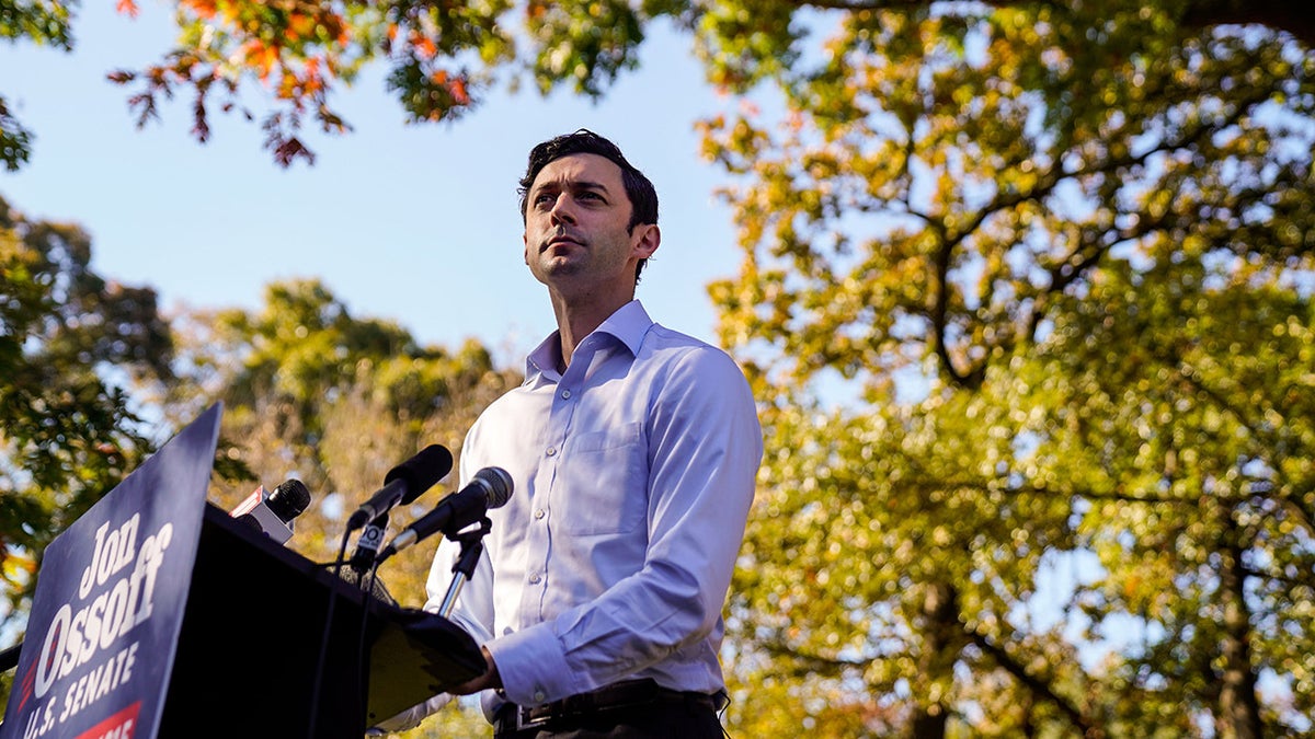 Jon Ossoff campaigns for Senate