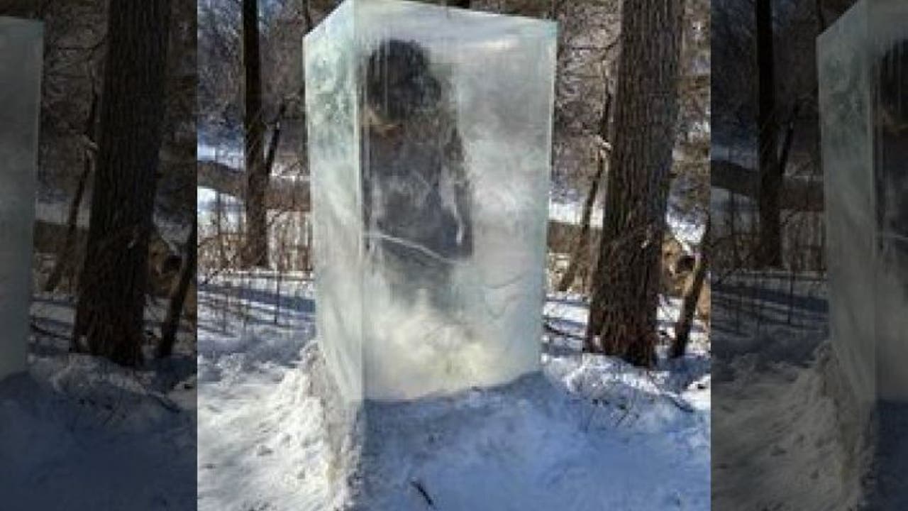 Minneapolis hikers surprised by frozen caveman sculpture | Fox News