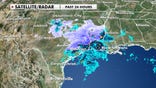 Satellite/radar graphic for the past 24 hours. Jan. 11, 2021.