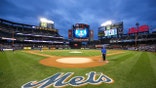 October 3, 2015: Citi Field, which will host its first-ever postseason game on when the New York Mets face off against the Los Angeles Dodgers for Game 3 of the National League Division Series on October 12, is pictured prior to the second game of a day-night doubleheader between the Washington Nationals and the New York Mets at Citi Field in Flushing, NY. (Photo by Joshua Sarner/Icon Sportswire) (Photo by Joshua Sarner/Icon Sportswire/Corbis/Icon Sportswire via Getty Images)