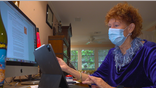 Nancy Smythe (pictured) spends three to four hours every day on her various devices trying to score a COVID-19 vaccine appointment (Robert Sherman, Fox News).