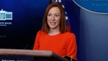 White House press secretary Jen Psaki speaks with reporters in the James Brady Press Briefing Room at the White House, Thursday, Jan. 21, 2021, in Washington. (AP Photo/Alex Brandon)