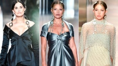 Fendi show sees Demi Moore, Kate Moss and Moss’ daughter Lila walk the runway at Paris Fashion Week