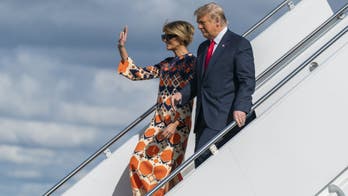 Melania Trump’s Mar-a-Lago outfit criticized online after couple exited Air Force One