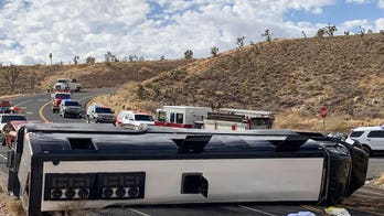 Bus heading to Grand Canyon rolls over; 1 dead, 2 critical