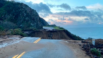 Deadly California storm washes out stretch of iconic Highway, floods homes