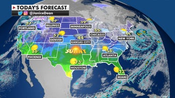 Cooler temperatures in the Southeast and Florida, active weather in the West