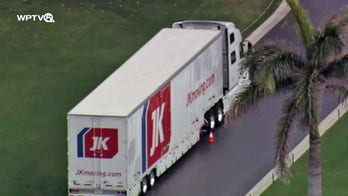 Moving trucks spotted at Trump's Mar-a-Lago resort as he prepares to depart Washington
