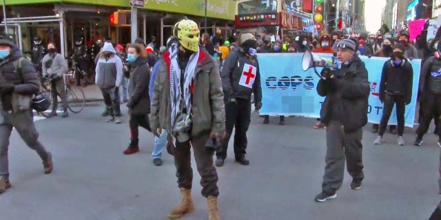 Antifa protesters marched in New York City over the weekend.