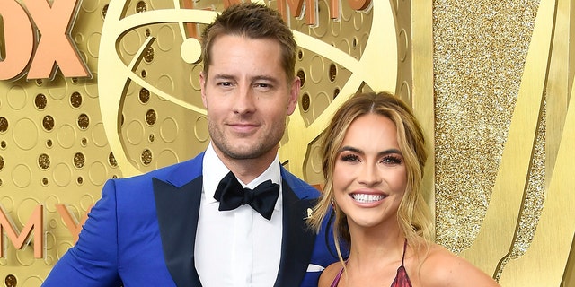 Justin Hartley (esquerda) e Chrishell Stause (direita) relataram ter finalizado seu divórcio. (Foto de Frazer Harrison/Getty Images)