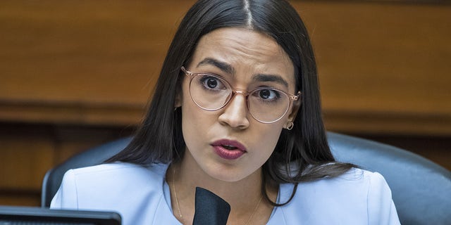 Representative Alexandria Ocasio-Cortez said Congress is "search in" media education initiatives to help "purely in" the press to fight disinformation in the wake of the lethal violation of the U.S. Capitol.  (Photographer: Tom Williams / CQ Roll Call / Bloomberg via Getty Images)