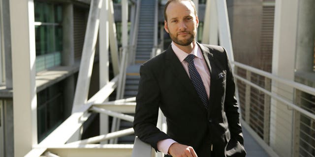 San Francisco District Attorney Chesa Boudin poses outside his office in San Francisco on Jan. 30, 2020.