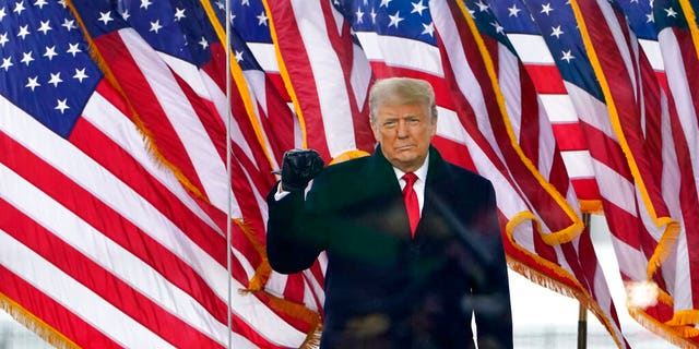 President Donald Trump arrives to speak at a rally Wednesday, Jan. 6, 2021, in Washington. (AP Photo/Jacquelyn Martin)