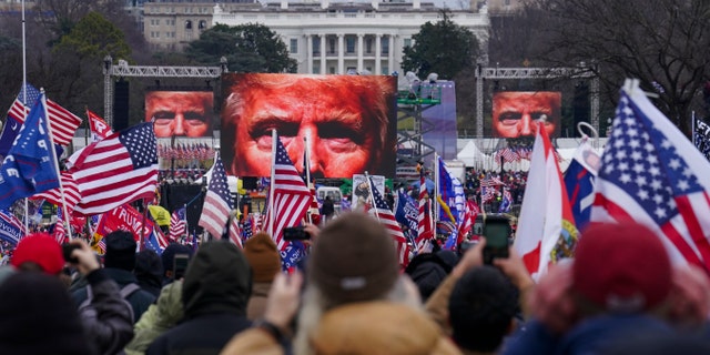 Supporters of President Trump participate in a rally in Washington on Jan. 6, 2021. (AP Photo/John Minchillo, File)