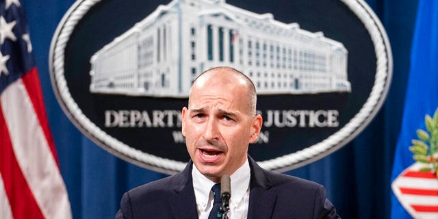 Acting U.S. Attorney Michael Sherwin speaks during a news conference Tuesday, Jan. 12, 2021, in Washington. 