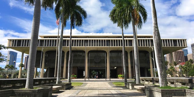 The Hawaii State Capitol in Honolulu. 