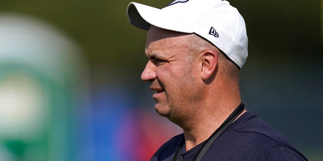 In this Aug. 21, 2020, file photo, Houston Texans coach Bill O'Brien watches during an NFL football training camp in Houston. Alabama has hired former Texans coach O'Brien as offensive coordinator and quarterbacks coach. Crimson Tide coach Nick Saban announced the hiring on Thursday, Jan. 21, 2021. O'Brien is replacing Steve Sarkisian, who left to become head coach of the Texas Longhorns after the national championship game. 