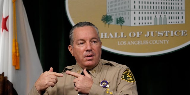 Los Angeles County Sheriff Alex Villanueva comments on the shooting of 29-year-old Dijon Kizzee, who was killed by deputies following an Aug. 31, 2020 scuffle, during a news conference at the Hall of Justice in downtown Los Angeles. 