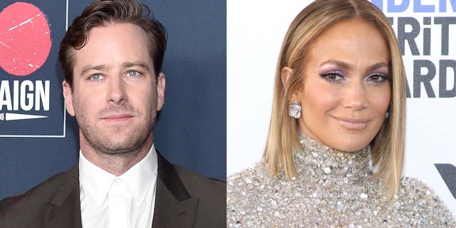 Armie Hammer (left) was set to star in 'Shotgun Wedding' alongside Jennifer Lopez, but Fox News has learned that the role will be recast.
