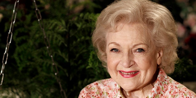 Actress Betty White poses for a portrait in Los Angeles on June 9, 2010. White will turn 99 on Sunday, Jan. 17.