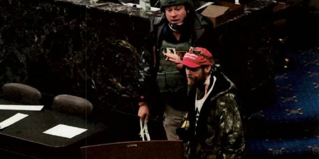 Larry Rendell Brock, 53, was arrested after his ex-wife turned him into the FBI after recognizing his image from photos taken of the Jan. 6 riot inside the U.S. Capitol building.