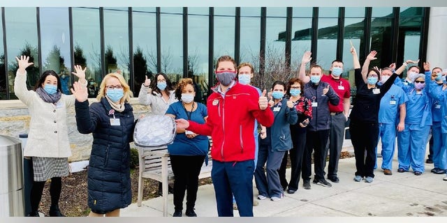 Norton Shores grandly debuted with a generous gesture. On Wednesday, franchise owner Matt Lewis visited the local outpost of Mercy Health, surprising health care workers there with 100 vouchers for free Chick-fil-A for a year.