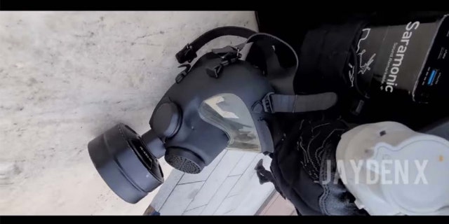 Another screengrab showing protective equipment