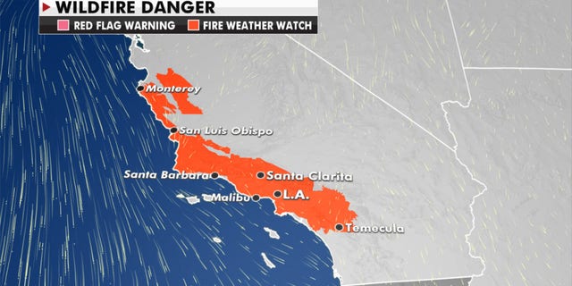Experts have warned of potential wildfires.