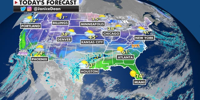 Weather graphic for Jan. 19, 2021.