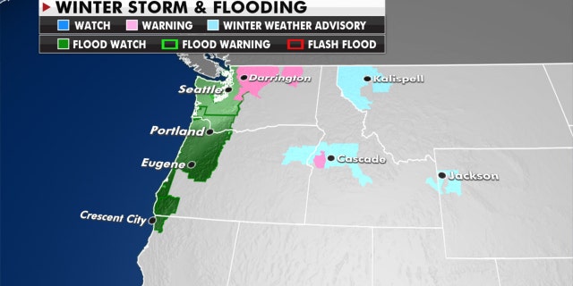 Flood watches and warnings, Jan. 12, 2021.