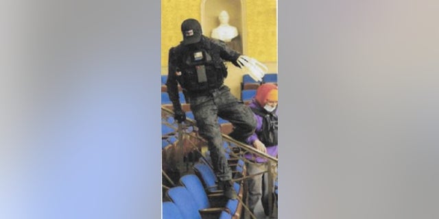 Eric Munchel, 30, is believed to be a man photographed carrying zip ties into the Senate Chamber during last week's riot at the Capitol building, the FBI said.