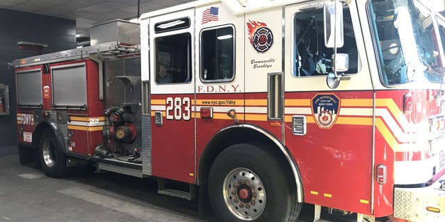 An FDNY fire truck in Brooklyn.