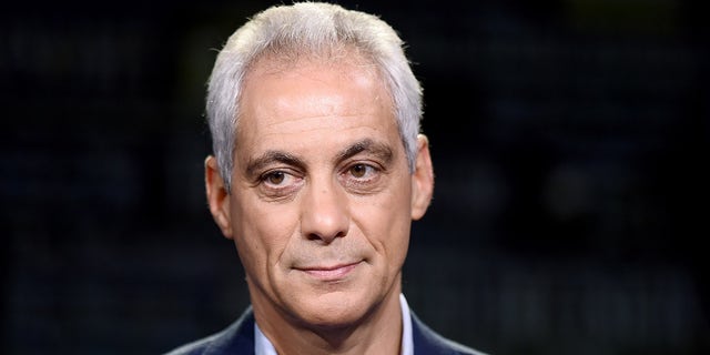 Former White House Chief of Staff and Chicago Mayor Rahm Emanuel visits WSJ at Large with Gerry Baker at Fox Business Network studios Aug. 1, 2019, in New York City. (Steven Ferdman/Getty Images)