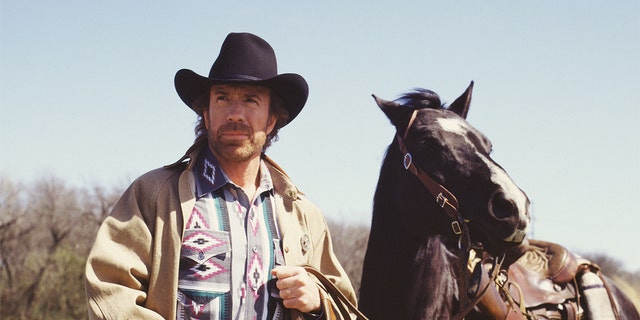 Chuck Norris as Cordell Walker on "Walker, Texas Ranger."