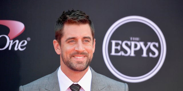 Green Bay Packers quarterback Aaron Rodgers guest-hosted after the football season ended. (Photo by Matt Winkelmeyer/Getty Images)