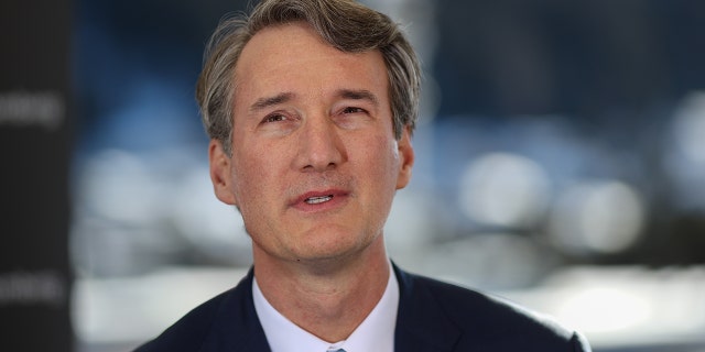 Glenn Youngkin, co-chief executive officer of the Carlyle Group LP, reacts during a Bloomberg Television interview on day two of the World Economic Forum (WEF) in Davos, Switzerland, on Wednesday, Jan. 22, 2020. World leaders, influential executives, bankers and policy makers attend the 50th annual meeting of the World Economic Forum in Davos from Jan. 21 - 24. Photographer: Simon Dawson/Bloomberg via Getty Images