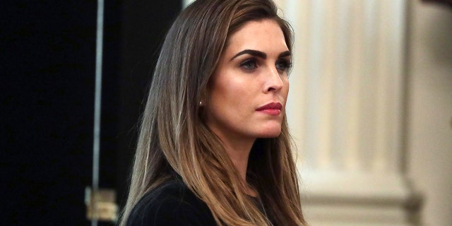 Hope Hicks attends President Trumps cabinet meeting in the East Room of the White House on May 19, in Washington, DC. Earlier in the day President Trump met with members of the Senate GOP. (Photo by Alex Wong/Getty Images)