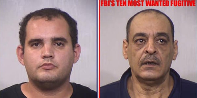 Islam Said, left, has pleaded guilty this week to helping his father, Yaser, right, evade law enforcement, prosecutors say. (Irving Police Department)