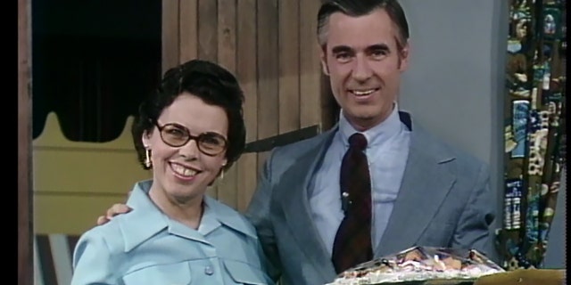 Joanne Rogers (left), wife to TV icon Fred Rogers (right), has died of 'heart issues' at the age of 92.